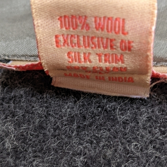 CUPCAKE International Wool Jacket Charcoal Gray Large Women's - Picture 5 of 6